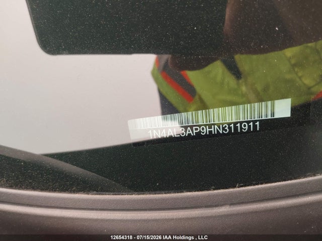 Aukcja sprzedaży 2017 Nissan Altima 2.5/2.5 S/2.5 Sl/2.5 Sr/2.5 Sv, vin: 1N4AL3AP9HN311911, numer aukcji: 12654318