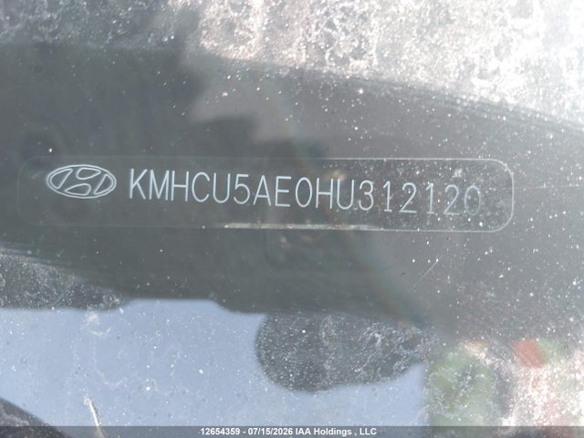KMHCU5AE0HU312120 Hyundai ACCENT GLS