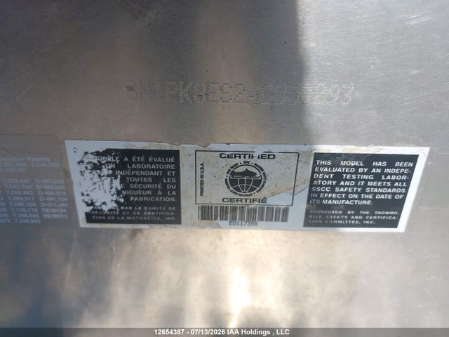 Продажа на аукционе авто 2010 Polaris Rmk, vin: SN1PK8ES2AC858293, номер лота: 12654387