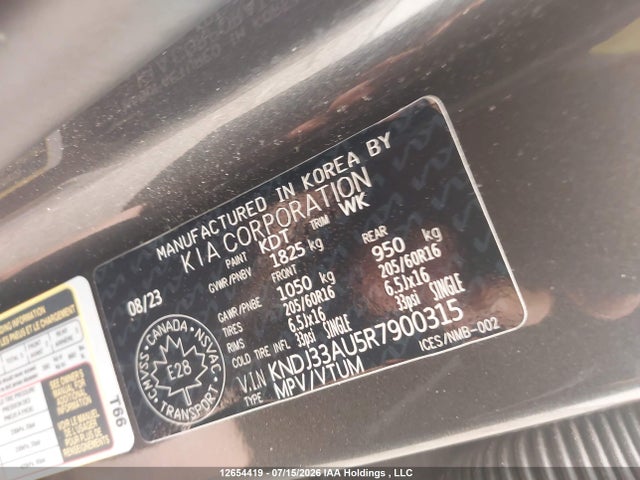 Продажа на аукционе авто 2024 Kia Soul Ex/ex Premium/ex+, vin: KNDJ33AU5R7900315, номер лота: 12654419