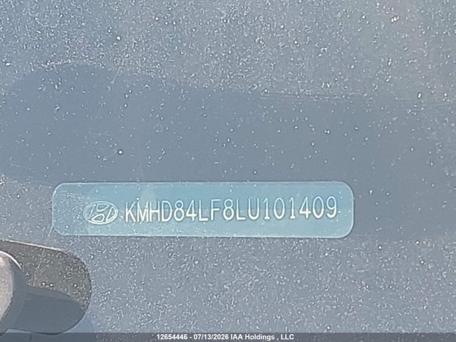 12654446 :رقم المزاد ، KMHD84LF8LU101409 vin ، 2020 Hyundai Elantra Sel/value/limited مزاد بيع