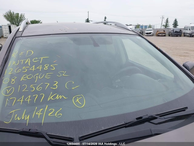 2008 Nissan Rogue S/sl მანქანა იყიდება აუქციონზე, vin: JN8AS58V48W125673, აუქციონის ნომერი: 12654485