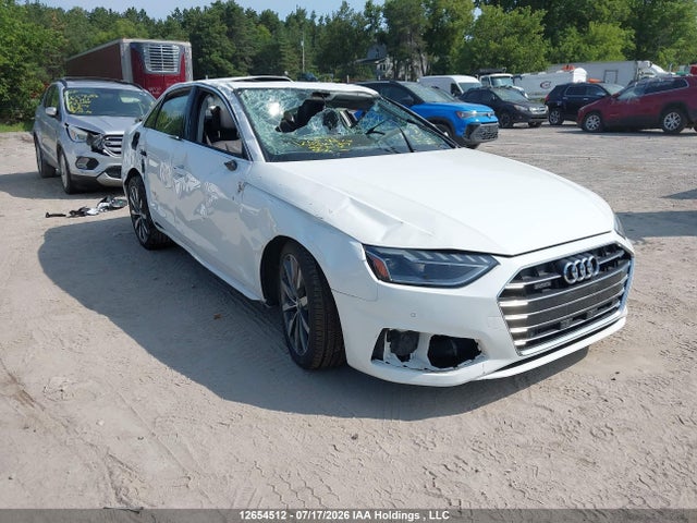 2020 Audi A4 Quattro მანქანა იყიდება აუქციონზე, vin: WAUANAF44LA054189, აუქციონის ნომერი: 12654512