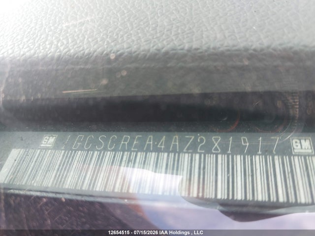 12654515 :رقم المزاد ، 1GCSCREA4AZ281917 vin ، 2010 Chevrolet Silverado 1500 Ls مزاد بيع