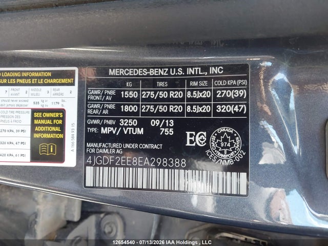 Mercedes-Benz Gl 350 Bluetec 4matic 2014 4JGDF2EE8EA298388 Image 9