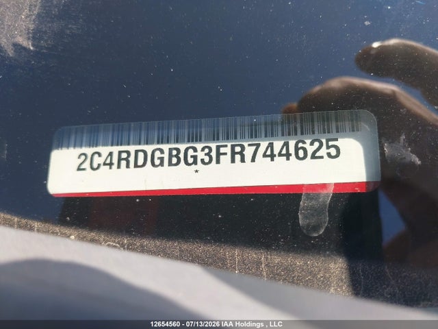 Aukcja sprzedaży 2015 Dodge Grand Caravan Se/sxt, vin: 2C4RDGBG3FR744625, numer aukcji: 12654560