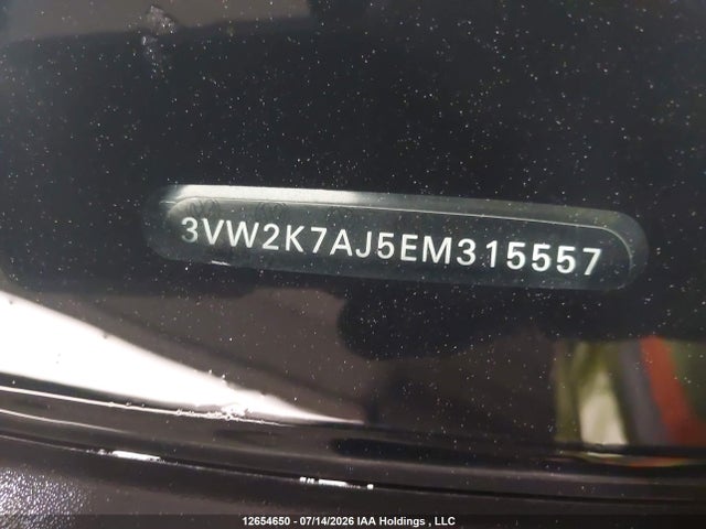 Продажа на аукционе авто 2014 Volkswagen Jetta S, vin: 3VW2K7AJ5EM315557, номер лота: 12654650