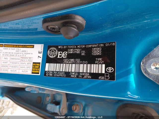 Toyota PRIUS PRIME 2018 JTDKARFP7J3071310 Image 9