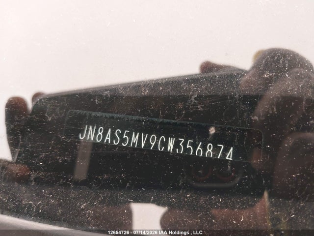 12654726 :رقم المزاد ، JN8AS5MV9CW356874 vin ، 2012 Nissan Rogue S مزاد بيع