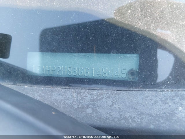 12654757 :رقم المزاد ، 1FAHP2H83GG148445 vin ، 2016 Ford Taurus Sel مزاد بيع