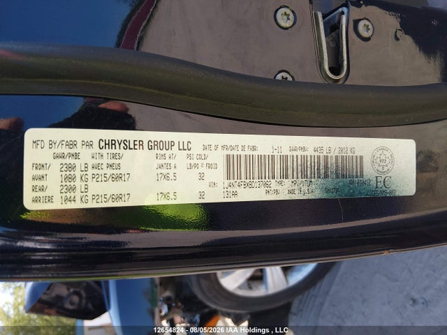 Aukcja sprzedaży 2011 Jeep Compass, vin: 1J4NT4FBXBD137062, numer aukcji: 12654824