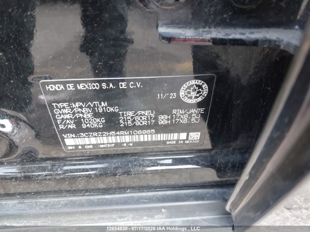 3CZRZ2H54RM106965 Honda HR-V SPORT