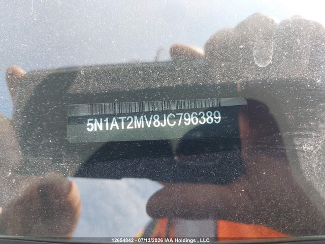 12654842 :رقم المزاد ، 5N1AT2MV8JC796389 vin ، 2018 Nissan Rogue Sv/sl مزاد بيع