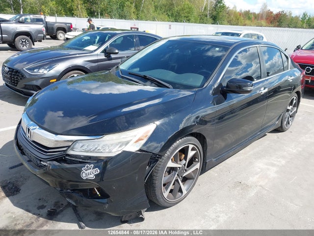 12654844 :رقم المزاد ، 1HGCR2F05GA801793 vin ، 2016 Honda Accord Touring مزاد بيع