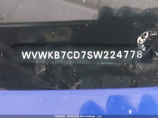 12654854 :رقم المزاد ، WVWKB7CD7SW224778 vin ، 2025 Volkswagen Golf R Black Edition مزاد بيع