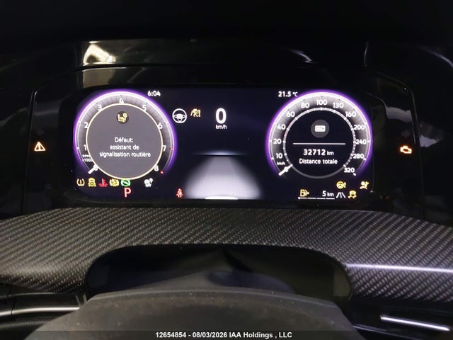 12654854 :رقم المزاد ، WVWKB7CD7SW224778 vin ، 2025 Volkswagen Golf R Black Edition مزاد بيع