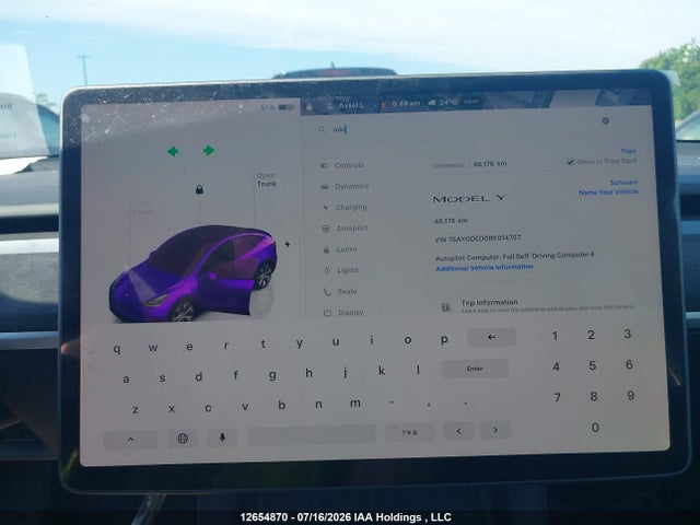 Tesla Model Y 2024 7SAYGDED0RF014757 Image 7