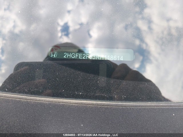 2024 Honda Civic მანქანა იყიდება აუქციონზე, vin: 2HGFE2F53RH118614, აუქციონის ნომერი: 12654883
