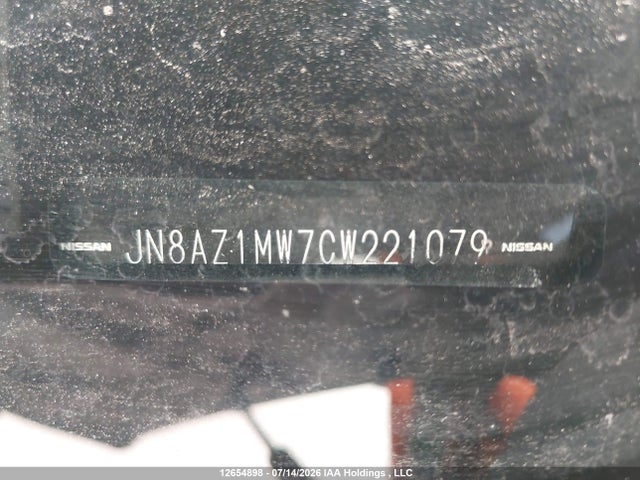 Aukcja sprzedaży 2012 Nissan Murano S/sl/le, vin: JN8AZ1MW7CW221079, numer aukcji: 12654898