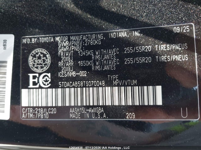 Toyota Grand Highlander 2026 5TDACAB58TS070048 Image 19