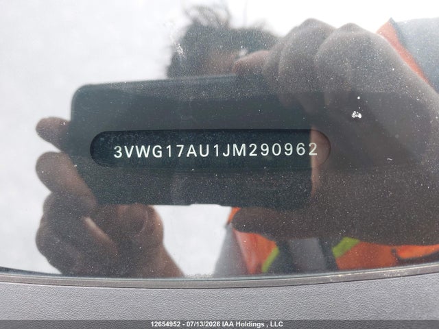 12654952 :رقم المزاد ، 3VWG17AU1JM290962 vin ، 2018 Volkswagen Golf 1.8 Tsi Comfortline/1.8 Tsi Highline/1.8 Tsi Trendline مزاد بيع