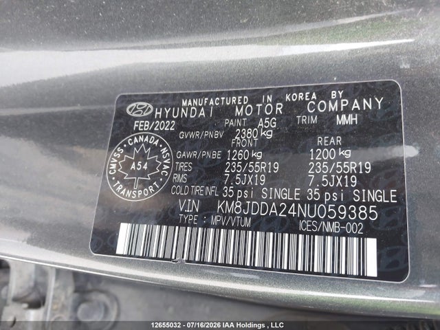 Hyundai Tucson Plug-in Hybrid Ultimate 2022 KM8JDDA24NU059385 Image 20