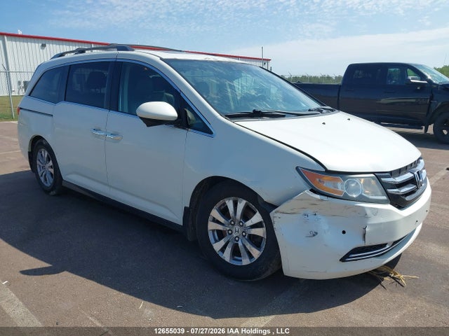12655039 :رقم المزاد ، 5FNRL5H65FB504252 vin ، 2015 Honda Odyssey Exl مزاد بيع