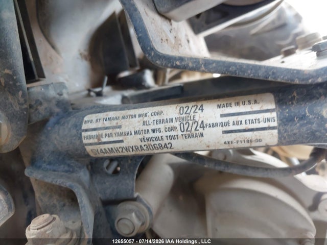 Aukcja sprzedaży 2024 Yamaha Yfm700, vin: 5Y4AMH2WXRA306842, numer aukcji: 12655057