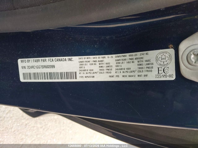 Chrysler Pacifica Limited 2025 2C4RC1GG7SR602099 Image 19