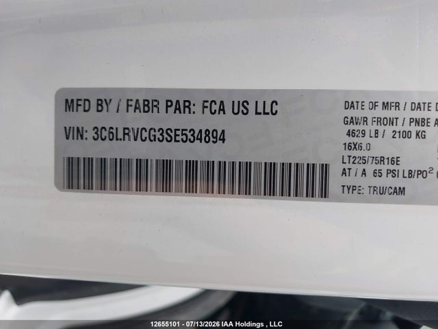 RAM Promaster 2500 2500 High 2025 3C6LRVCG3SE534894 Image 9