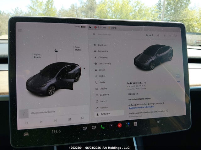 Tesla Model Y Long Range 2021 5YJYGDEE7MF061993 Image 7