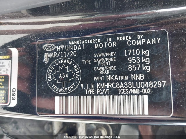 Hyundai Venue Preferred 2020 KMHRC8A33LU048297 Image 20