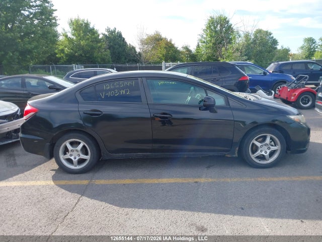 2013 Honda Civic Lx მანქანა იყიდება აუქციონზე, vin: 2HGFB2F41DH103442, აუქციონის ნომერი: 12655144