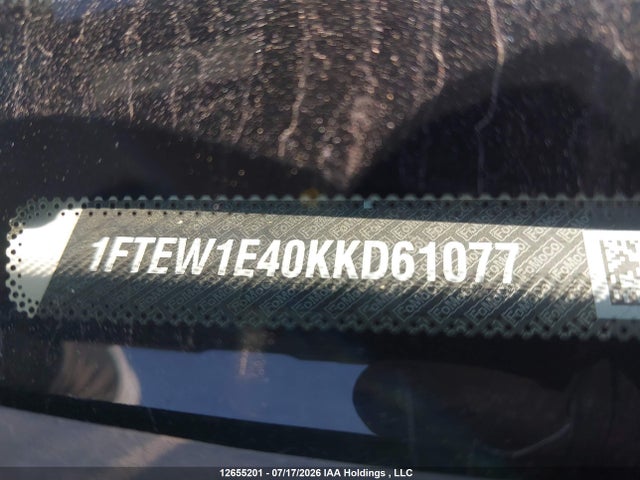 Aukcja sprzedaży 2019 Ford F150 Supercrew, vin: 1FTEW1E40KKD61077, numer aukcji: 12655201