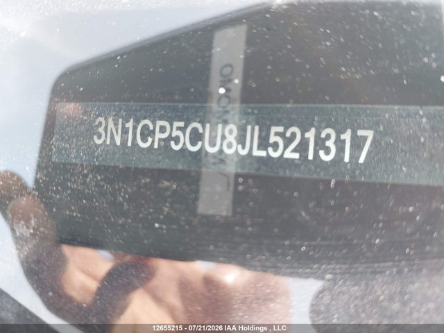 3N1CP5CU8JL521317 Nissan Kicks S/sr/sv