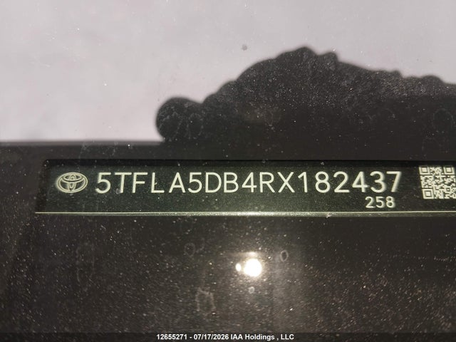 12655271 :رقم المزاد ، 5TFLA5DB4RX182437 vin ، 2024 Toyota Tundra Sr 4x4 مزاد بيع