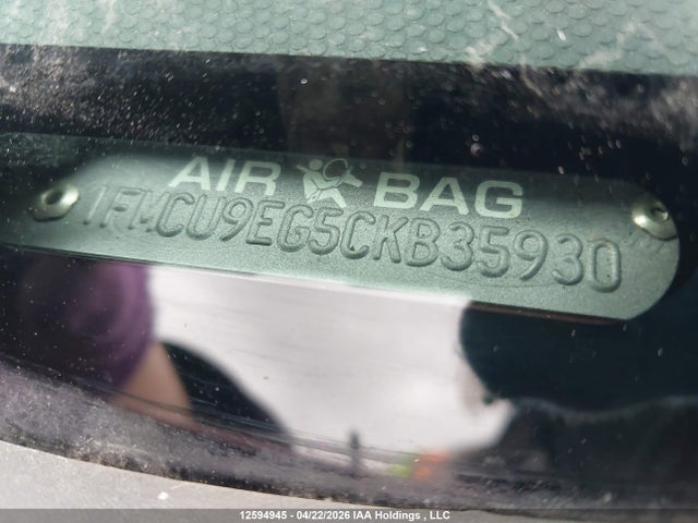 12594945 :رقم المزاد ، 1FMCU9EG5CKB35930 vin ، 2012 Ford Escape Limited مزاد بيع