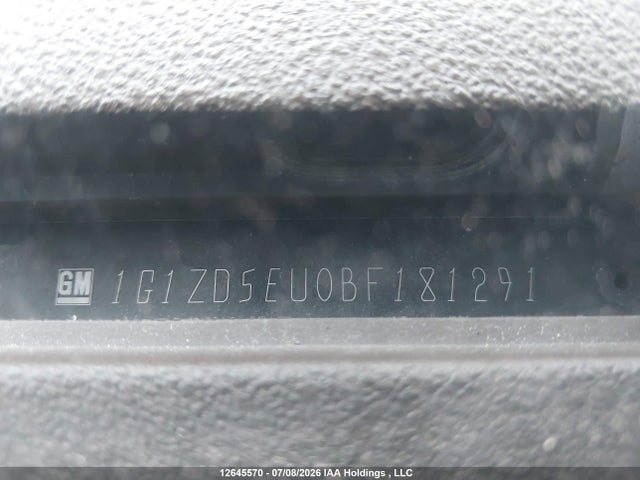 Aukcja sprzedaży 2011 Chevrolet Malibu Lt Platium Edition, vin: 1G1ZD5EU0BF181291, numer aukcji: 12645570