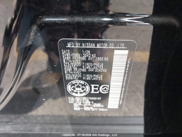 Nissan Armada Sl 2026 JN8AY3BEXT9450167 Image 9