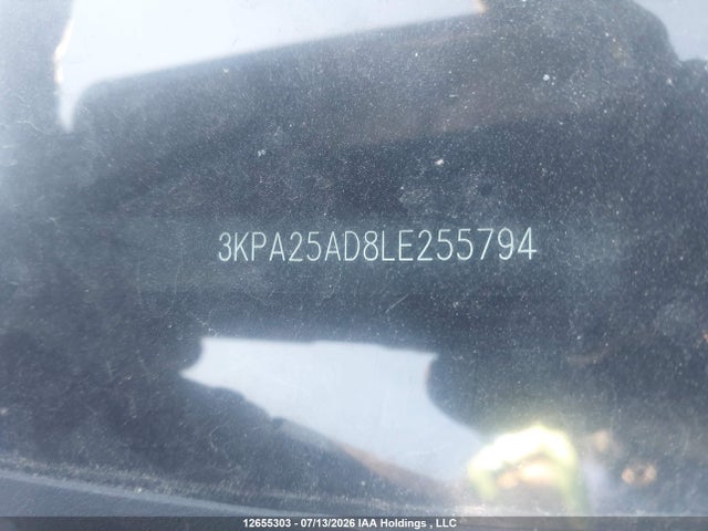 12655303 :رقم المزاد ، 3KPA25AD8LE255794 vin ، 2020 Kia Rio Lx/s مزاد بيع