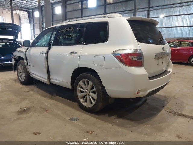 2010 Toyota Highlander Hybrid Limited მანქანა იყიდება აუქციონზე, vin: JTEJW3EH5A2037954, აუქციონის ნომერი: 12636032