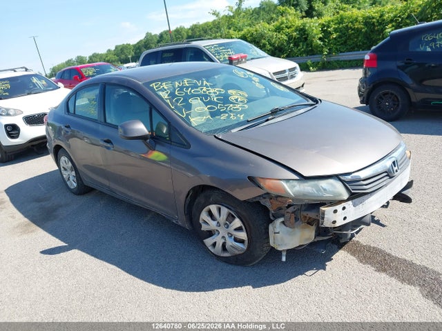 2012 Honda Civic Lx მანქანა იყიდება აუქციონზე, vin: 2HGFB2F44CH005780, აუქციონის ნომერი: 12640780