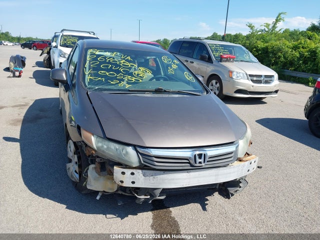 2012 Honda Civic Lx მანქანა იყიდება აუქციონზე, vin: 2HGFB2F44CH005780, აუქციონის ნომერი: 12640780