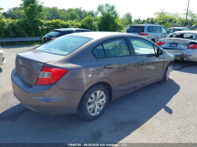 2012 Honda Civic Lx მანქანა იყიდება აუქციონზე, vin: 2HGFB2F44CH005780, აუქციონის ნომერი: 12640780