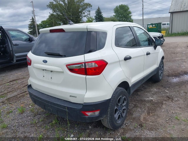 2020 Ford Ecosport S მანქანა იყიდება აუქციონზე, vin: MAJ6S3FL8LC383587, აუქციონის ნომერი: 12655361