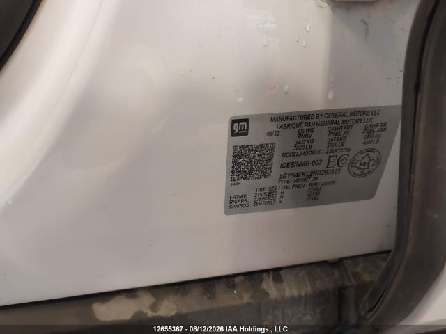 Продажа на аукционе авто 2022 Cadillac Escalade Sport, vin: 1GYS4FKL2NR287913, номер лота: 12655367