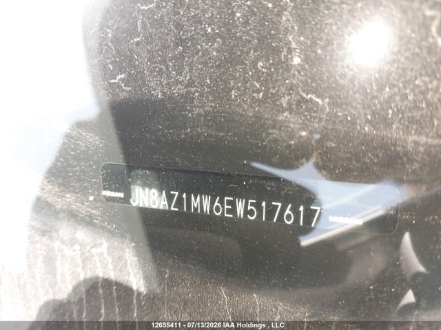Продаж на аукціоні авто 2014 Nissan Murano Platinum/s/sl/sv, vin: JN8AZ1MW6EW517617, номер лоту: 12655411