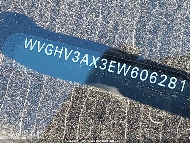 Продаж на аукціоні авто 2014 Volkswagen Tiguan Comfortline/trendline, vin: WVGHV3AX3EW606281, номер лоту: 12655417