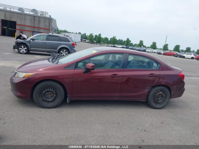 12655438 :رقم المزاد ، 2HGFB2E41CH021565 vin ، 2012 Honda Civic Lx مزاد بيع