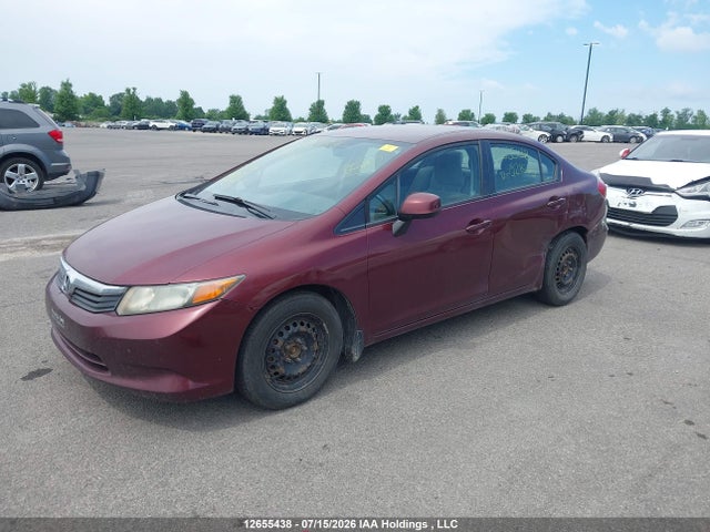 12655438 :رقم المزاد ، 2HGFB2E41CH021565 vin ، 2012 Honda Civic Lx مزاد بيع